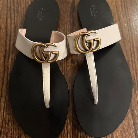 gucci marmont 105 sandal|gucci marmont leather thong sandals.